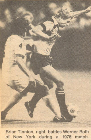 NASL Soccer Colorado Caribous 78 Road Brian Tinnion