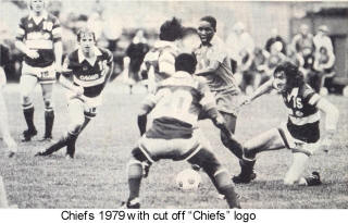 Atlanta Chiefs 1979 Road Pat McMahon, Adrian Brooks