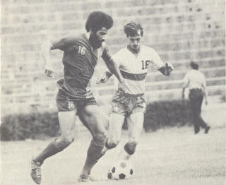 St. Louis Stars New York Cosmos 1974 Road Randy Horton, Gary Rensing