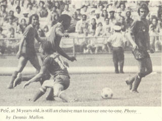 NASL Soccer New York Cosmos 75 Road Mike Dillon, Pele