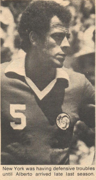 NASL Soccer New York Cosmos 78 Road Carlos Alberto 7