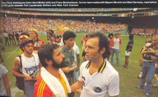 Ft. Lauderdale Strikers New York Cosmos 1980 Soccer Bowl Franz Beckenbauer, Gerd Mueller, Roy Wiggemansen