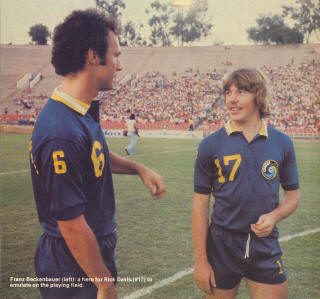 NASL Soccer New York Cosmos 80 Road Franz Beckenbauer, Ricky Davis.jpg