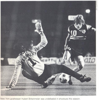 NASL Soccer New York Cosmos 81 Goalie Back Hubert Birkenmeier