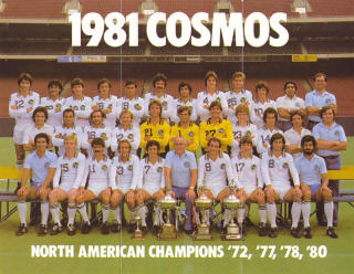 NASL Soccer New York Cosmos 1981 Team