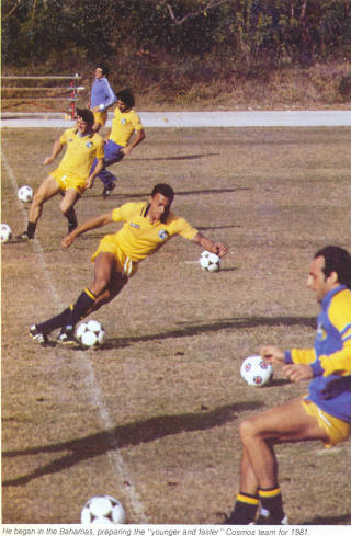 NASL Soccer New York Cosmos 81 Practice Angelo DiBernardo