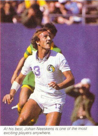 NASL Soccer New York Cosmos 83 Home Johan Neeskens 3