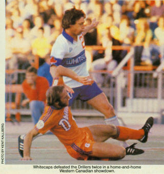 NASL Soccer Edmonton Drillers 80 Road Klaus Heinlein, Whitecaps