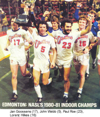 NASL Soccer Edmonton Drillers 80-81 Indoor Home Team