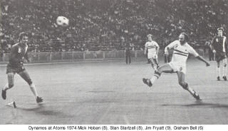 NASL Soccer Denver Dynamos 74 Road Mick Hoban, Graham Bell