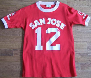 NASL Soccer San Jose Earthquakes 74 Road Jersey Mike Meszaros