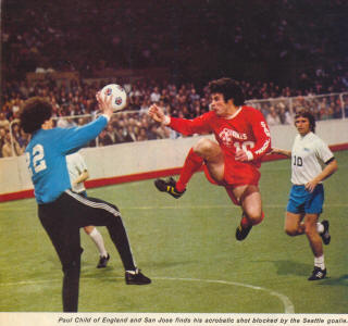 NASL Soccer San Jose Earthquakes 74-75 Indoor Road Paul Child Sounders