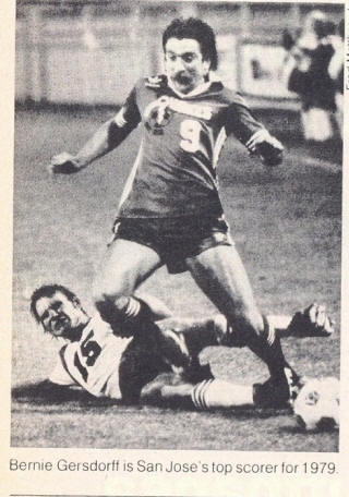 NASL San Jose Earthquakes 79 Road Bernie Gersdorff