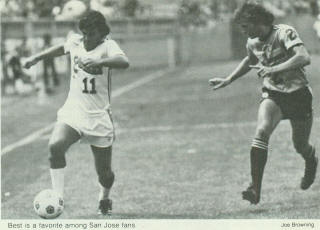 NASL Soccer San Jose Earthquakes 80 Home George Best, Surf Joe Clarke