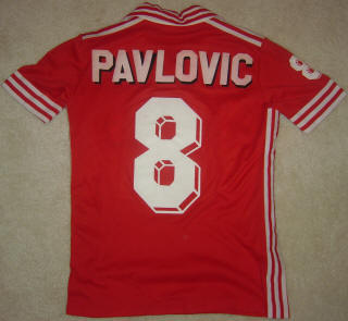 NASL Soccer San Jose Earthquakes 80 Road Jersey Miro Pavlovic back