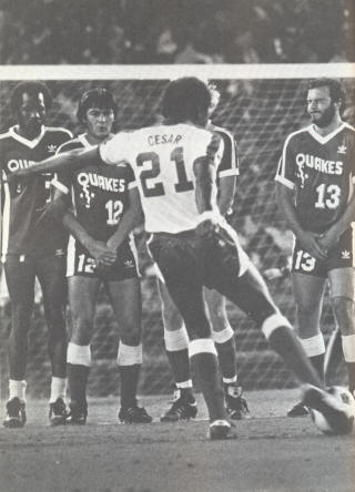 NASL Soccer San Jose Earthquakes 81 Road Steve David, Slavko Linicar, Tony Crescitelli