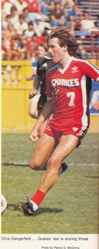 NASL Soccer San Jose Earthquakes 82 Road Chris Dangerfield