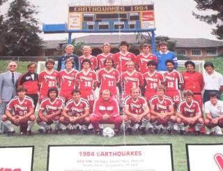 NASL Soccer San Jose Earthquakes 84 Road Team