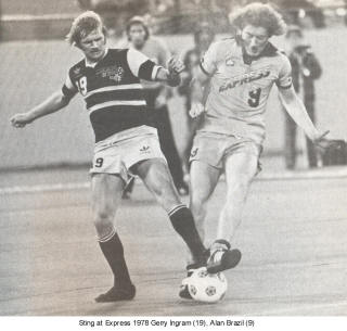 NASL Soccer Detroit Express 78 Road Alan Brazil