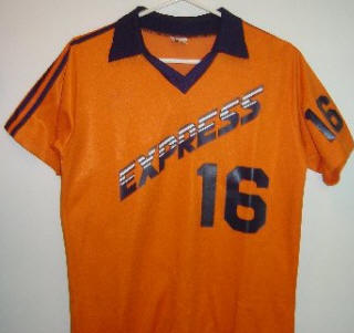 NASL Detroit Express 79 Road Jeresy Bob Rohrbach