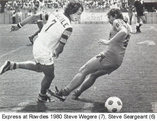 NASL Soccer Detroit Express 80 Road Back Steve Seargeant