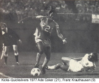 NASL Soccer Minnesota Kicks 77 Road Ade Coker