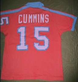 Minnesota Kicks 1977 Road Jersey Stan Cummins Back