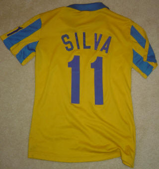 NASL Soccer Rochester Lancers 78-79 Home Jersey Ibraim Silva Back.JPG