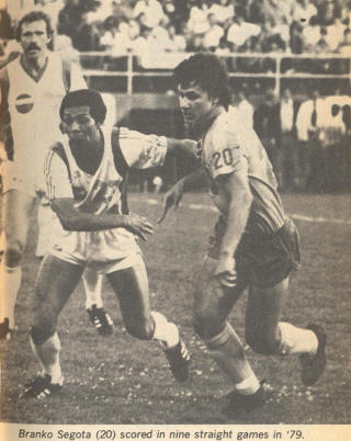 NASL Soccer Rochester Lancers 79 Home Back Branko Segota