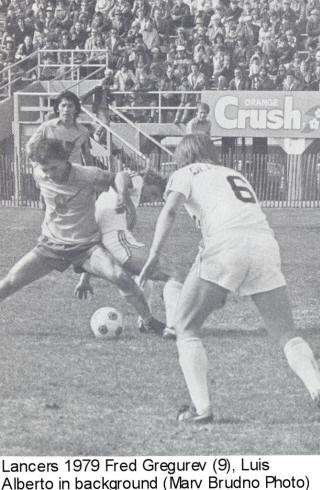 NASL Soccer Rochester Lancers 79 Home Fred Gregurev Luis Alberto