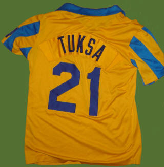 NASL Soccer Rochester Lancers 79 Home Jersey Val Tuksa Back