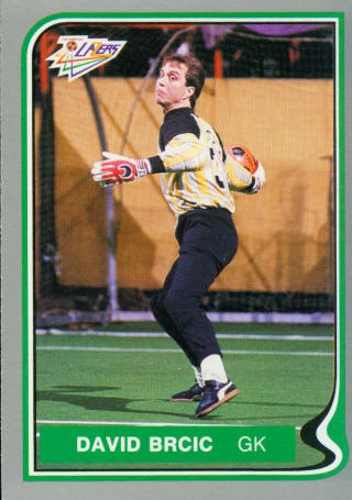 Lazers 86-87 Goalie Back David Brcic