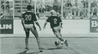 Lazers 87-88 Home Preseason Back Chris Chueden, Sockers