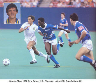 NASL Soccer Montreal Manic 82 Road Thompson Usiyan Cosmos Boris Bandov