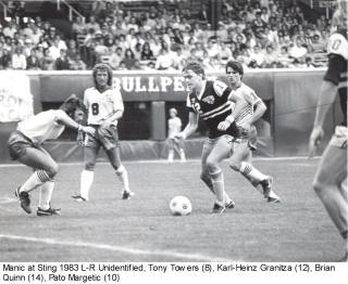 NASL Soccer Montreal Manic 83 Home Tony Towers 2