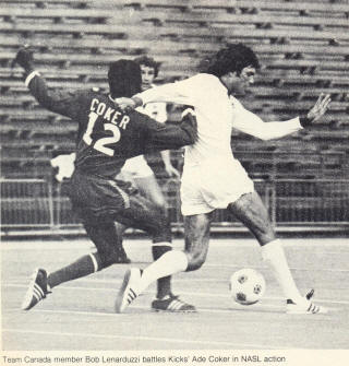 NASL Soccer Boston Minutemen 76 Road Ade Coker Road