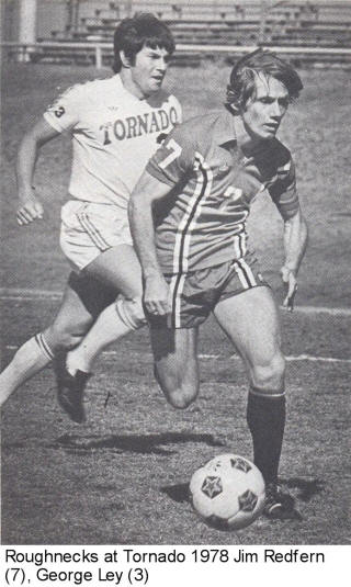 NASL Soccer Tulsa Roughnecks 78 Road Jim Redfern