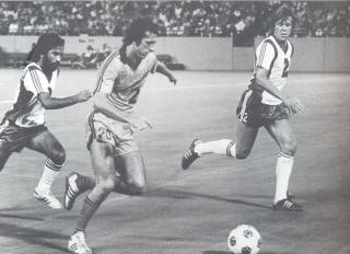 NASL Soccer Tulsa Roughnecks 79 Home David Nish, Iraj Daniafard