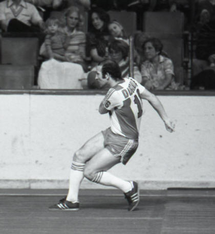 Roughnecks 79-80 Indoor Home Back Alan Dugdale, Rogues 01-17-80