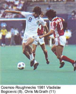 NASL Soccer Tulsa Roughnecks 81 Road back Chris McGrath Cosmos Bogicevic