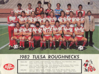NASL Soccer Tulsa Roughnecks 82 Home Team