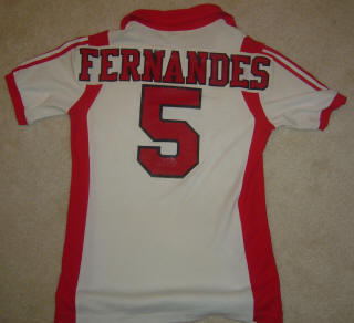 NASL Soccer Tulsa Roughnecks 83 Home Jersey Val Fernandes Back