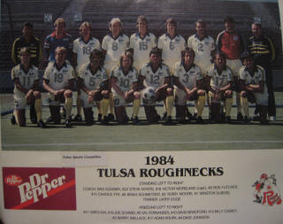 NASL Soccer Tulsa Roughnecks 84 Home Team