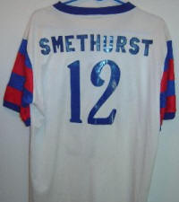 NASL Soccer Tampa Bay Rowdies 70's Home Jersey Derek Smethurst RWB Back