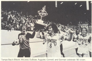 NASL Soccer Tampa Bay Rowdies 79-80 Indoor Home Wes McLeod