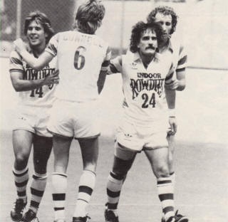 Tampa Bay Rowdies 1981-82 Home Indoor Tatu Connell, Roe, Roberts