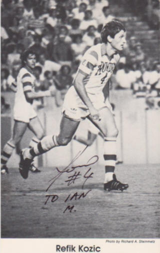 NASL Soccer Tampa Bay Rowdies 83 Home Refik Kozic