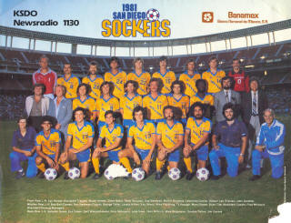 NASL Soccer San Diego Sockers 81 Home Team