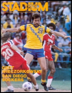 NASL Soccer San Diego Sockers 83 Home Gert Wieczorkowski