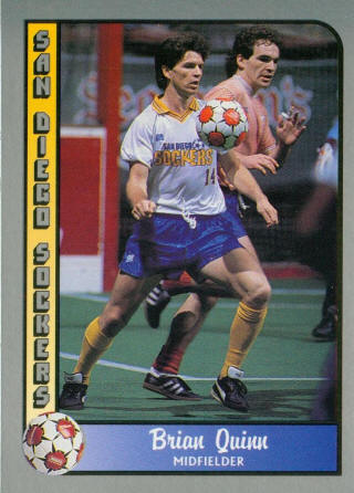 San Diego Sockers Brian Quinn